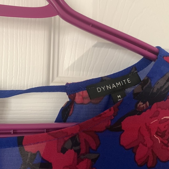 Floral Peplum Blouse - Picture 2 of 7